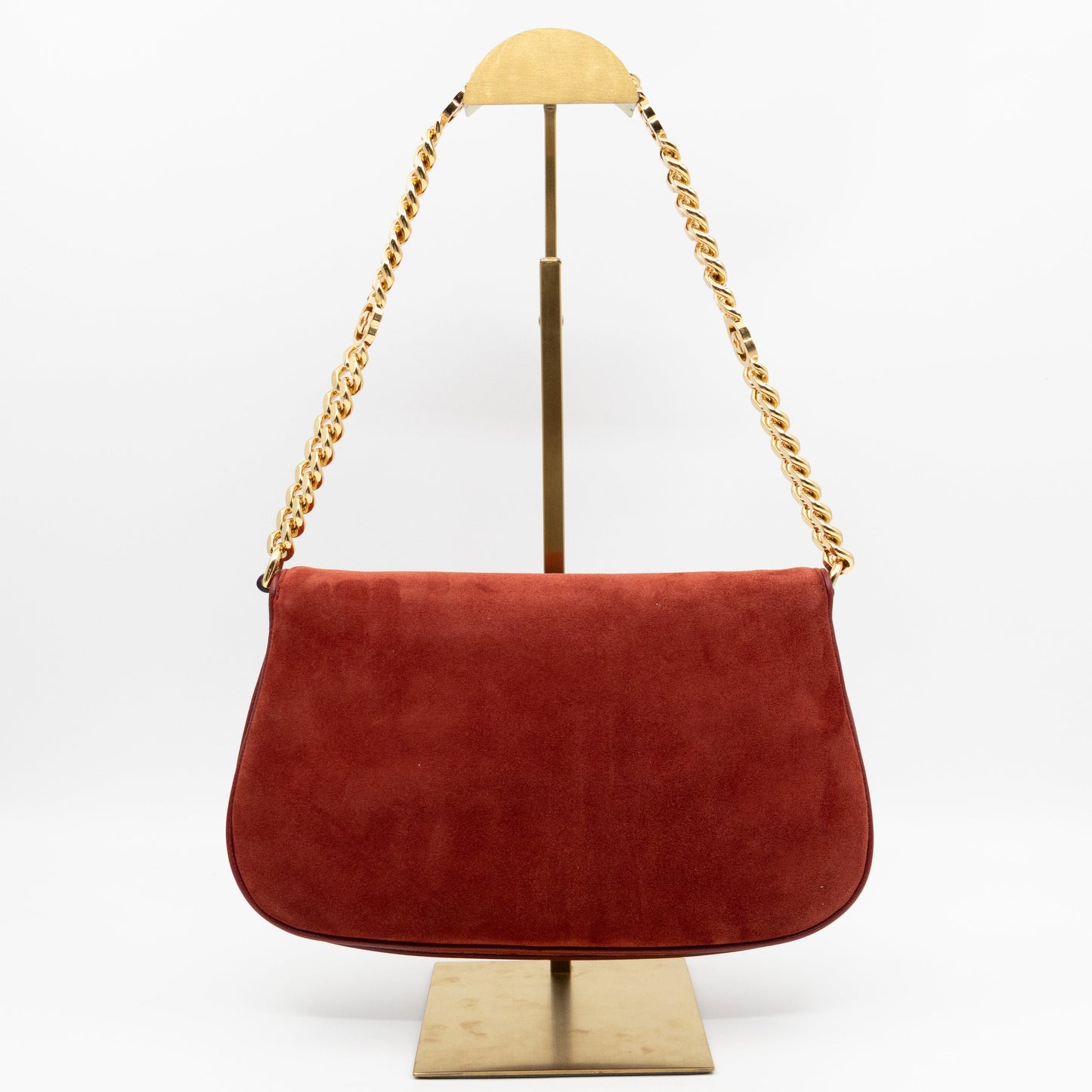 Blondie Small Shoulder Bag Red Suede