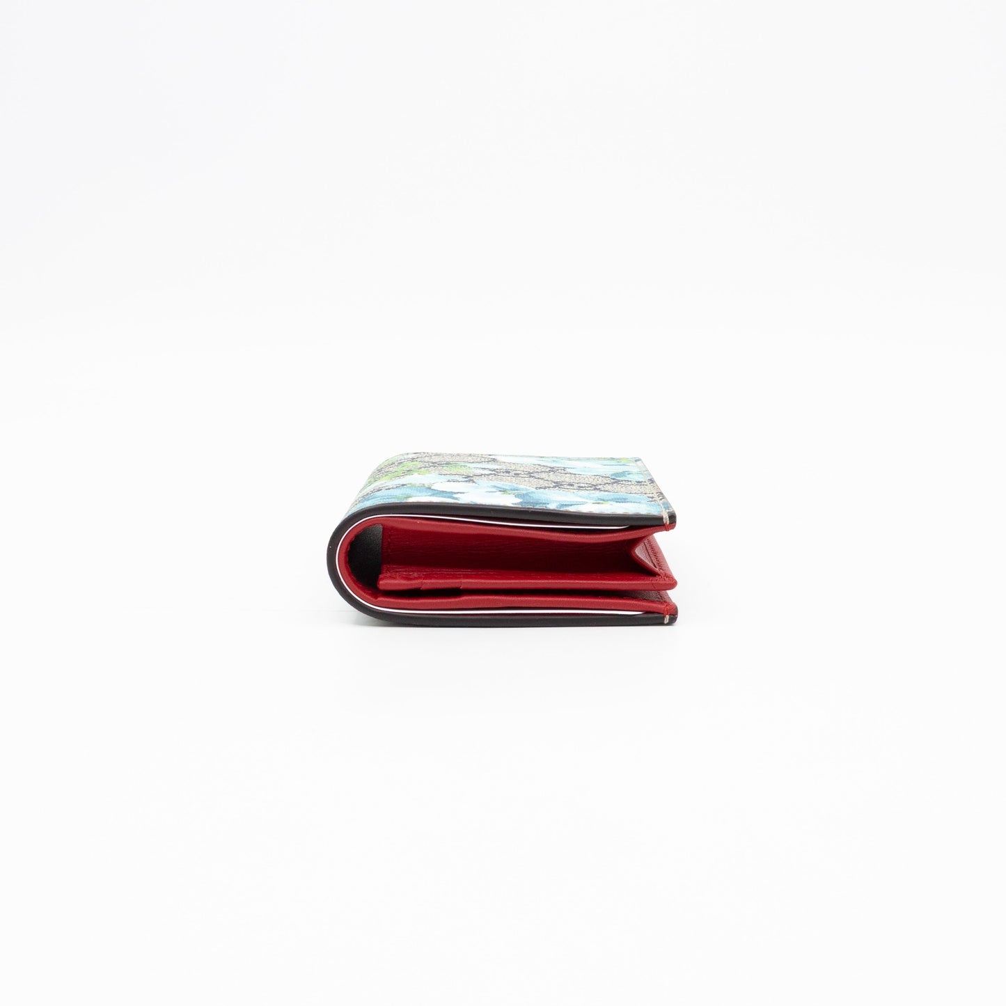Blooms Card Case Wallet GG Supreme Blue