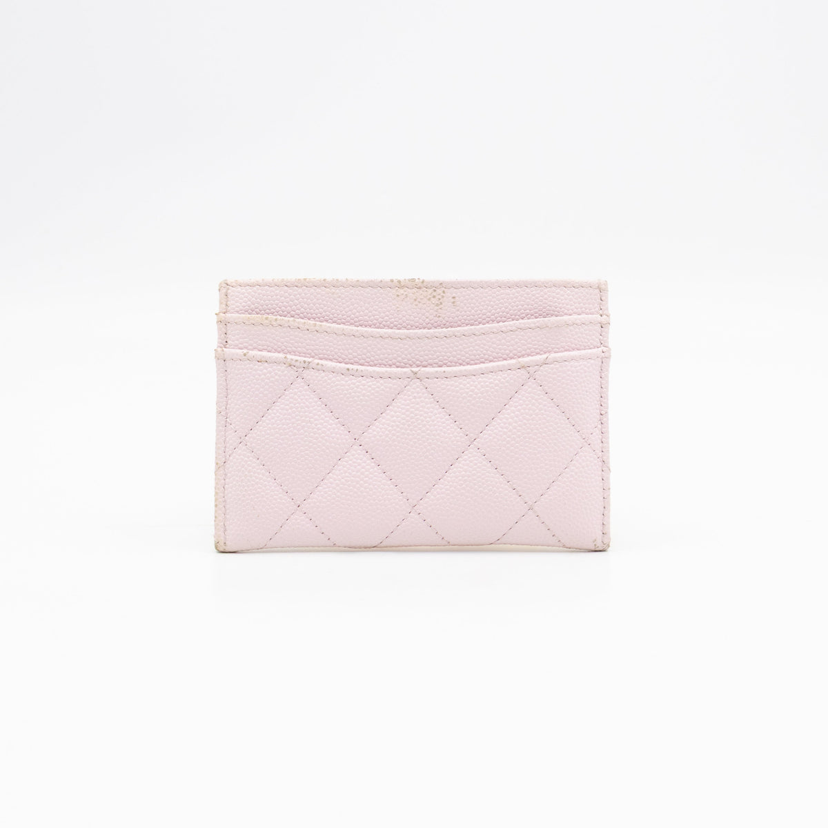 Classic Card Holder Light Pink Caviar Gold