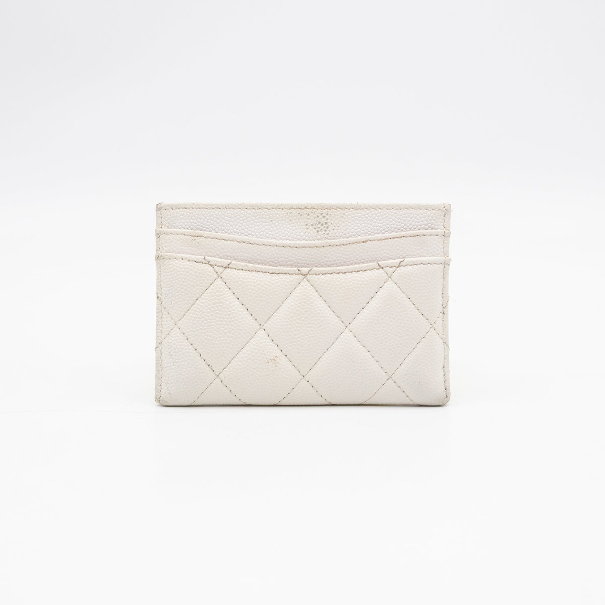 Classic Card Holder White Caviar Gold