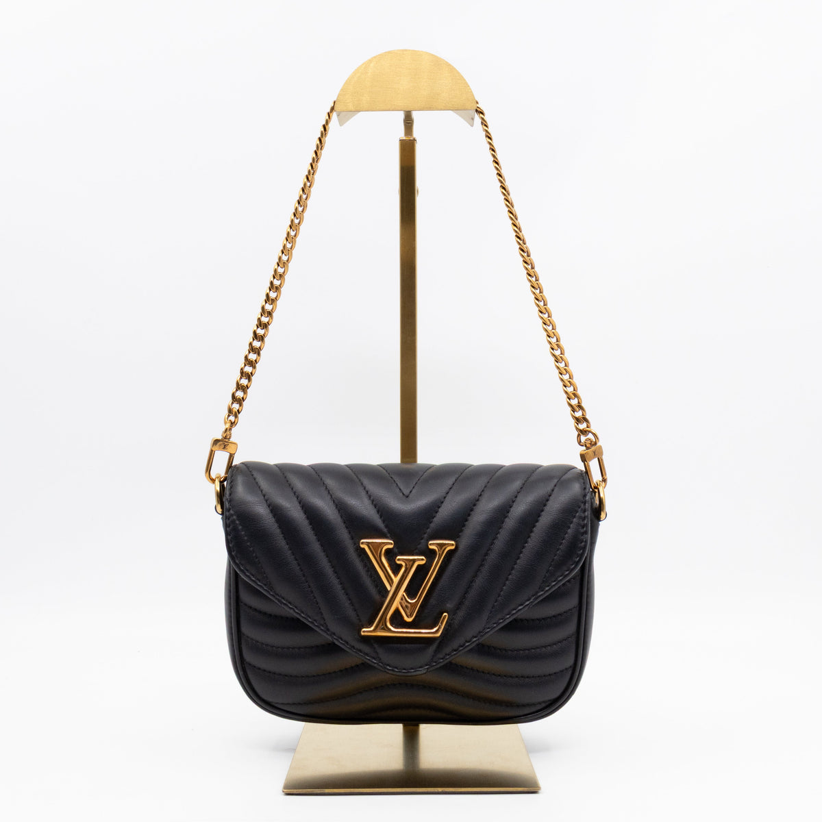 New Wave Multi Pochette Black Leather