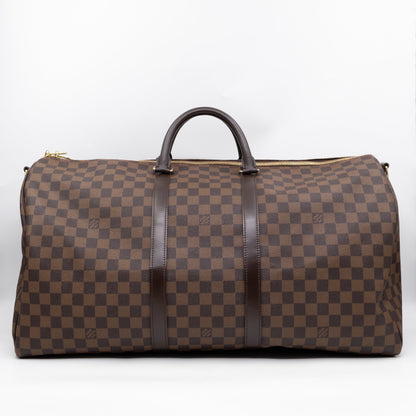 Keepall 55 Bandouliere Damier Ebene