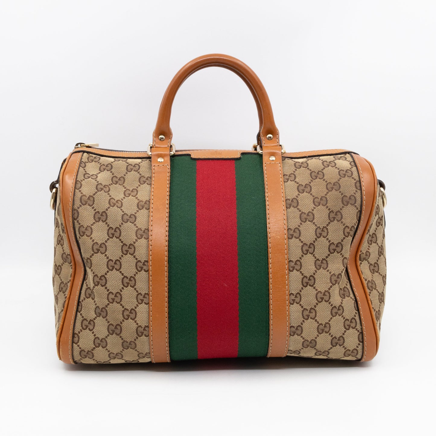 Web Boston Bag GG Supreme Orange