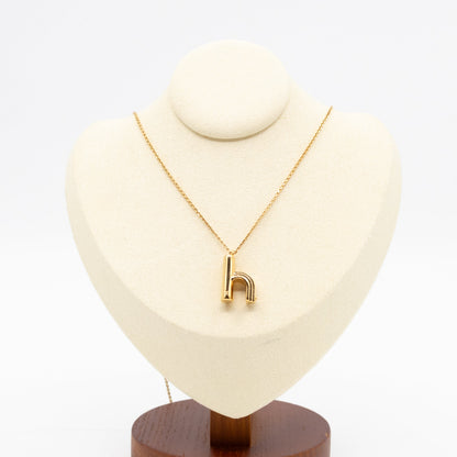 LV & Me Necklace "h" Pendant Gold