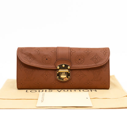Amelia Clutch Wallet Cognac Mahina Leather