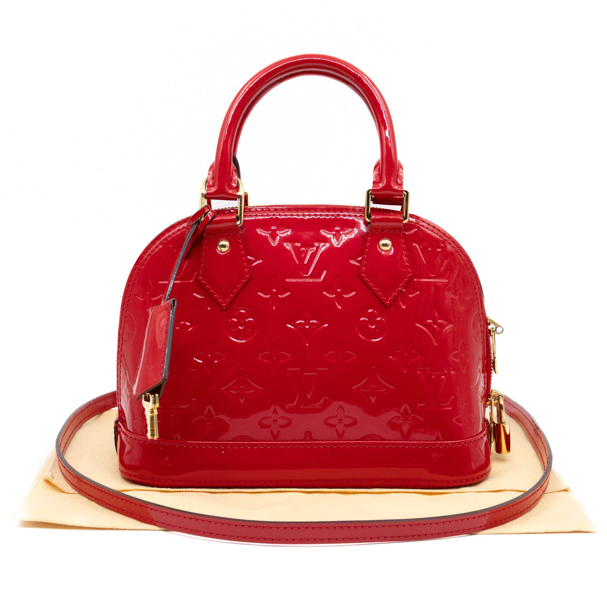 Alma BB Red Vernis Leather