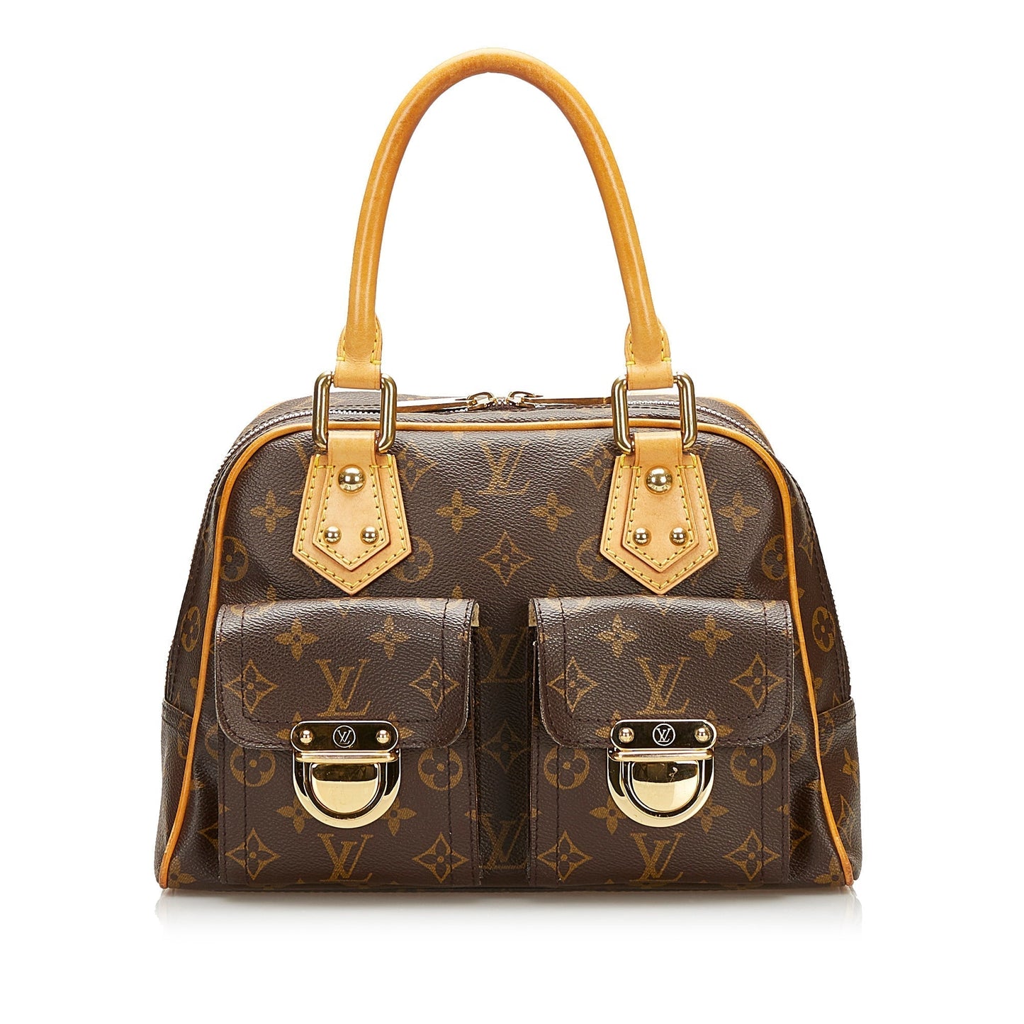 LOUIS VUITTON Monogram Manhattan PM Brown