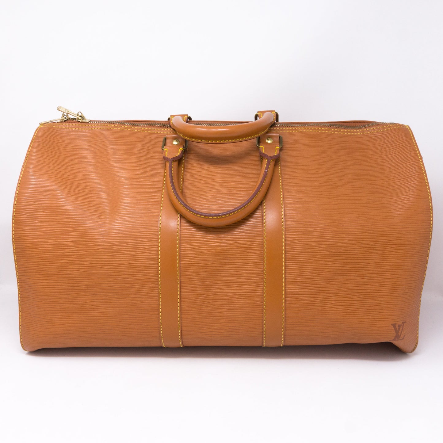 Louis-vuitton Keepall 45 Epi Leather Brown