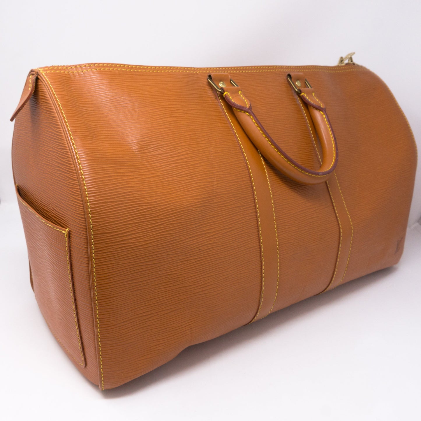 Louis-vuitton Keepall 45 Epi Leather Brown