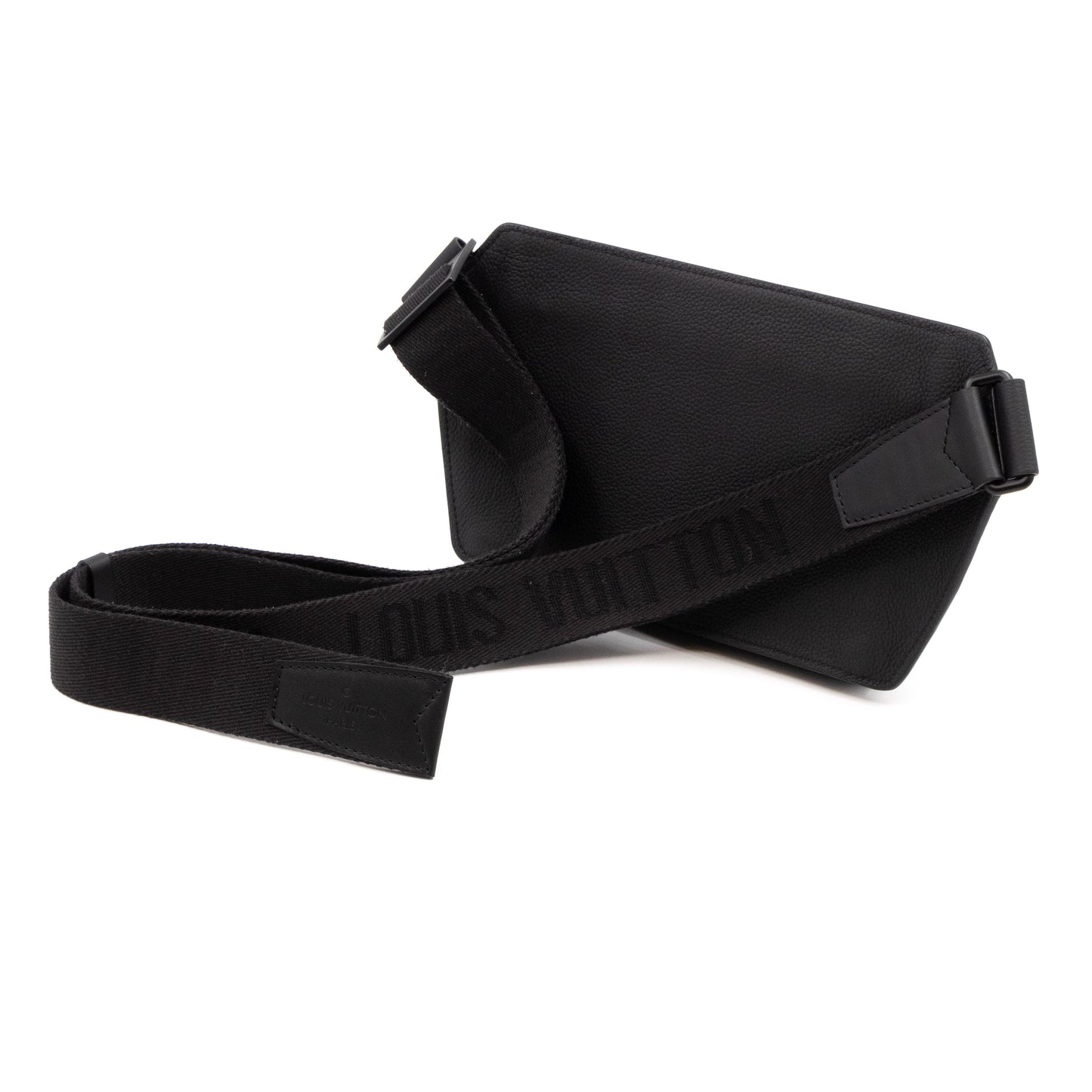 Louis-vuitton LV Aerogram Takeoff Sling Bag Black Leather