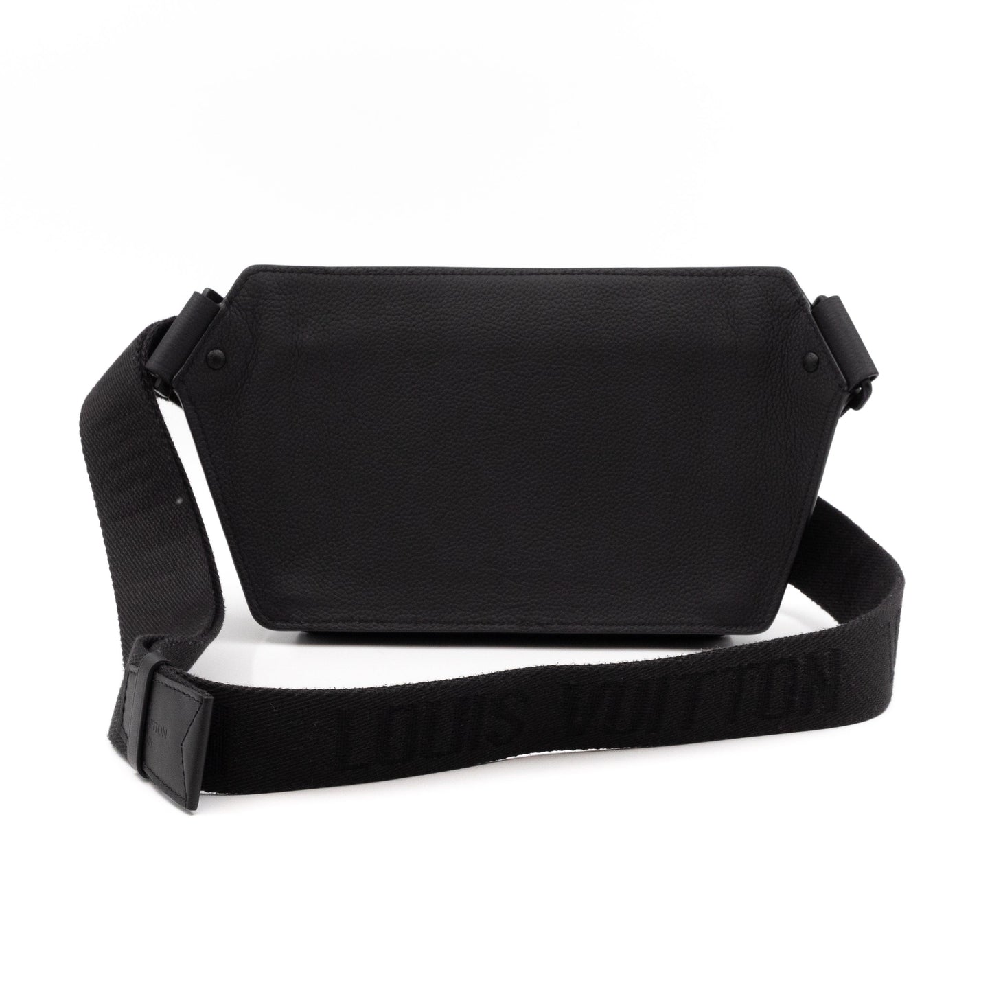 Louis-vuitton LV Aerogram Takeoff Sling Bag Black Leather