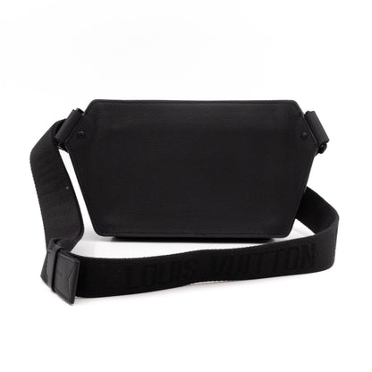 Louis-vuitton LV Aerogram Takeoff Sling Bag Black Leather