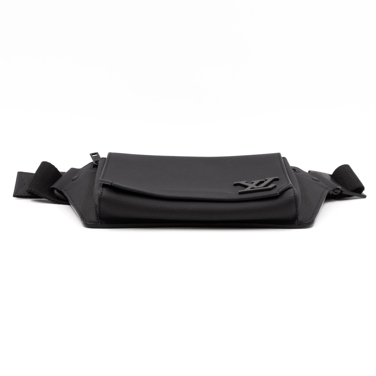 Louis-vuitton LV Aerogram Takeoff Sling Bag Black Leather