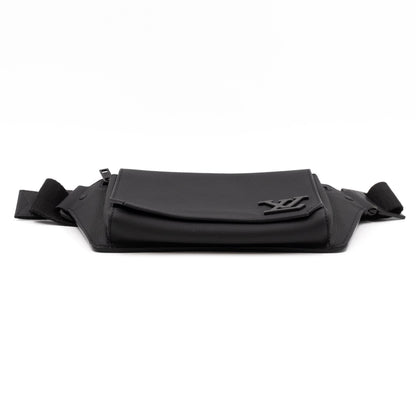 Louis-vuitton LV Aerogram Takeoff Sling Bag Black Leather