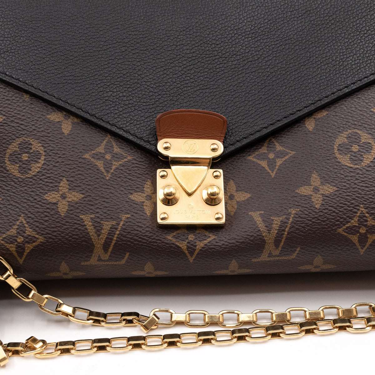 Louis-vuitton Pallas Chain Bag Monogram Black