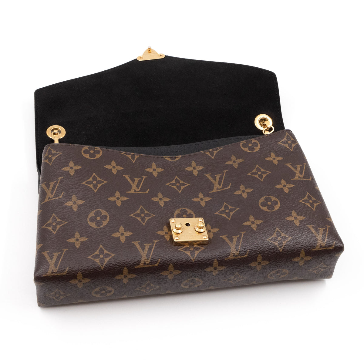 Louis-vuitton Pallas Chain Bag Monogram Black