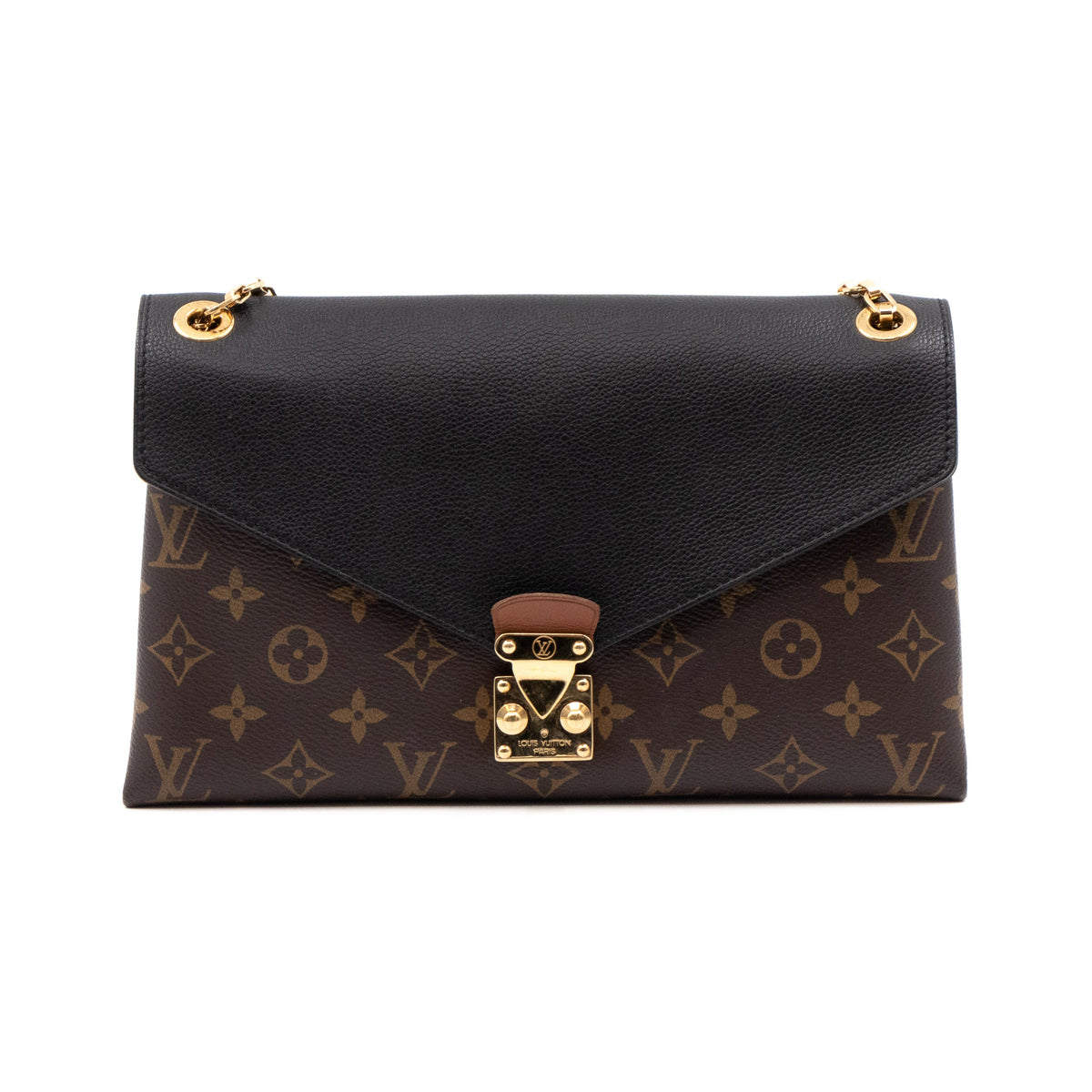 Louis-vuitton Pallas Chain Bag Monogram Black
