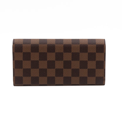 Louis-vuitton Emilie Wallet Damier Ebene Red