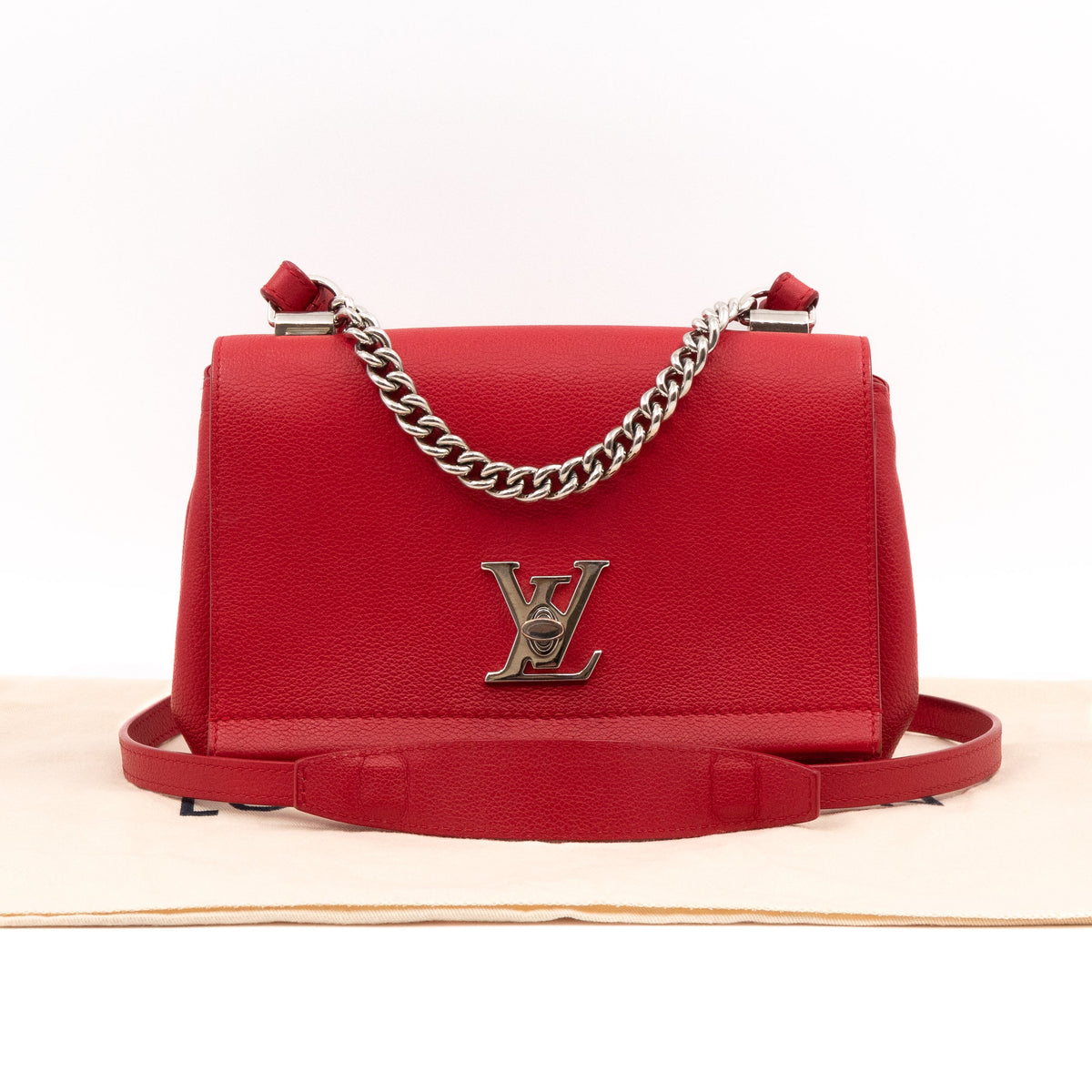 Louis-vuitton LockMe II BB Red Leather