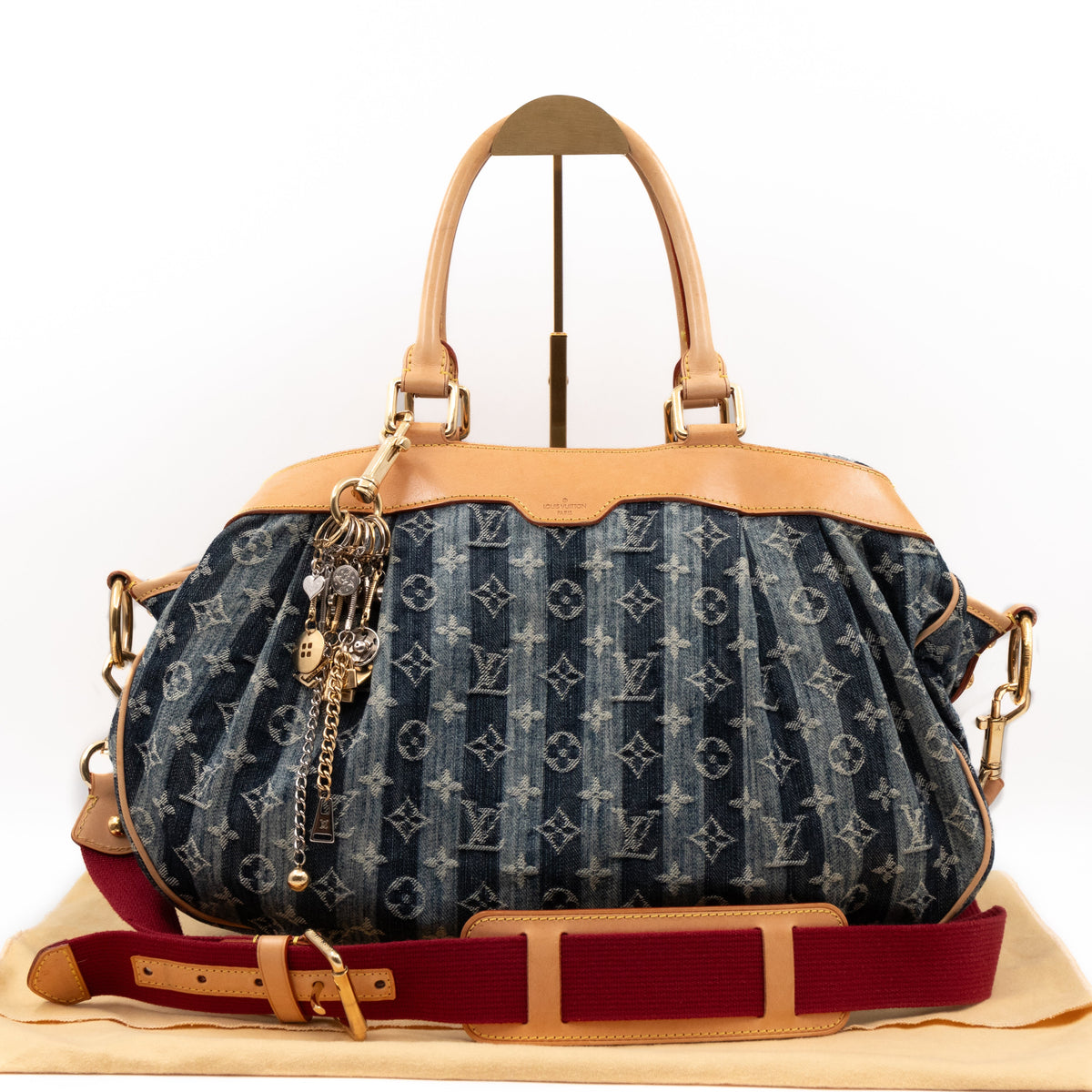 Porte Epaule Cruise Raye Cabas GM Blue Denim