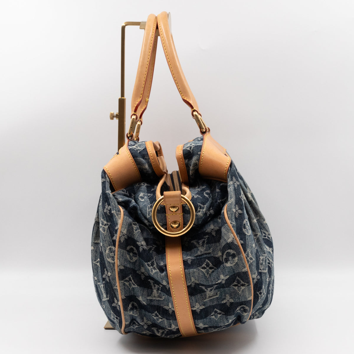 Porte Epaule Cruise Raye Cabas GM Blue Denim