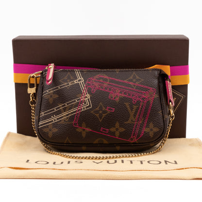 Mini Pochette Accessoires Monogram Christmas Animation