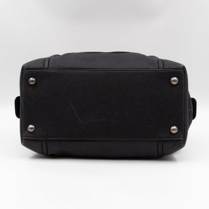 Bowling Bag Black Washed Leather