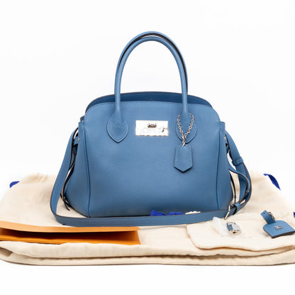Louis-vuitton Milla PM Bleu Denim Veau Nuage Leather