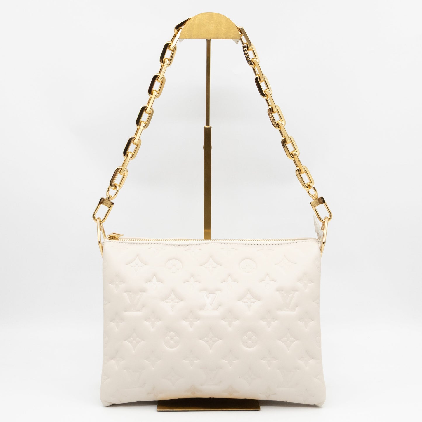 Coussin PM Creme White Leather