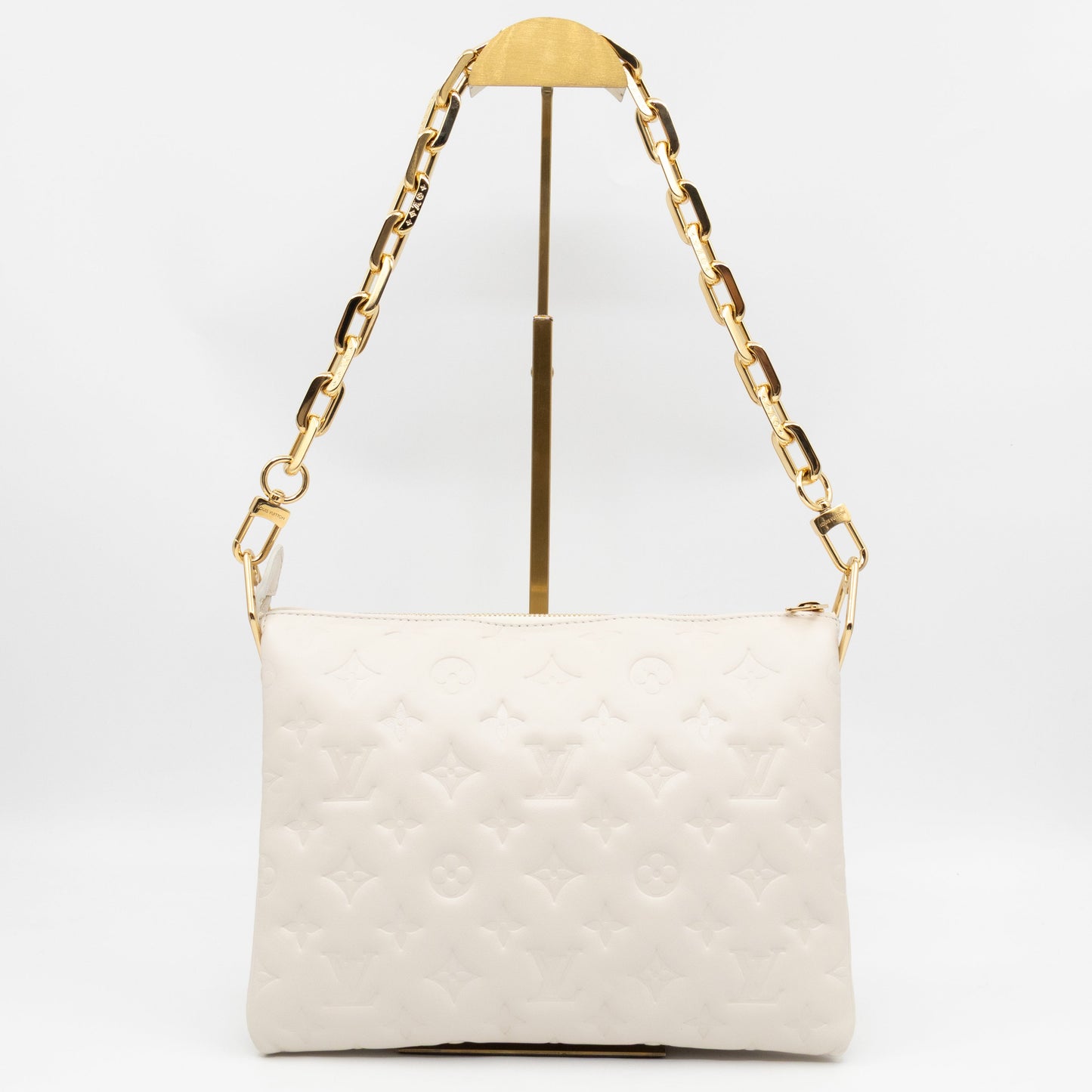 Coussin PM Creme White Leather