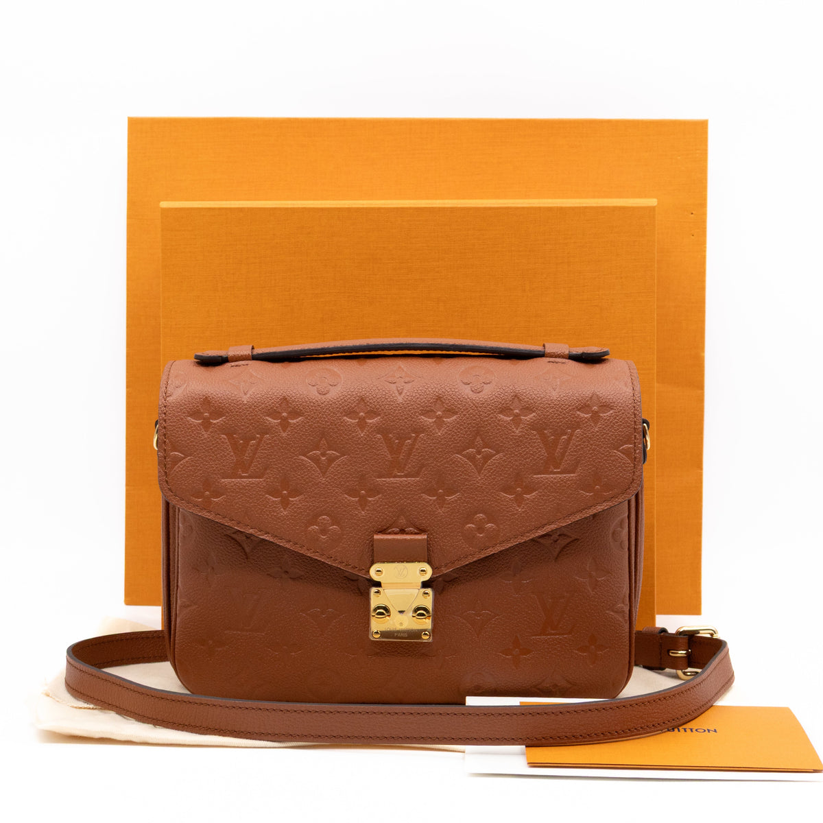 Pochette Metis Cognac Monogram Empreinte Leather