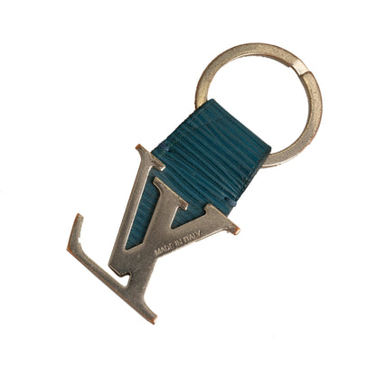 Silver Louis Vuitton LV Initials Key Holder