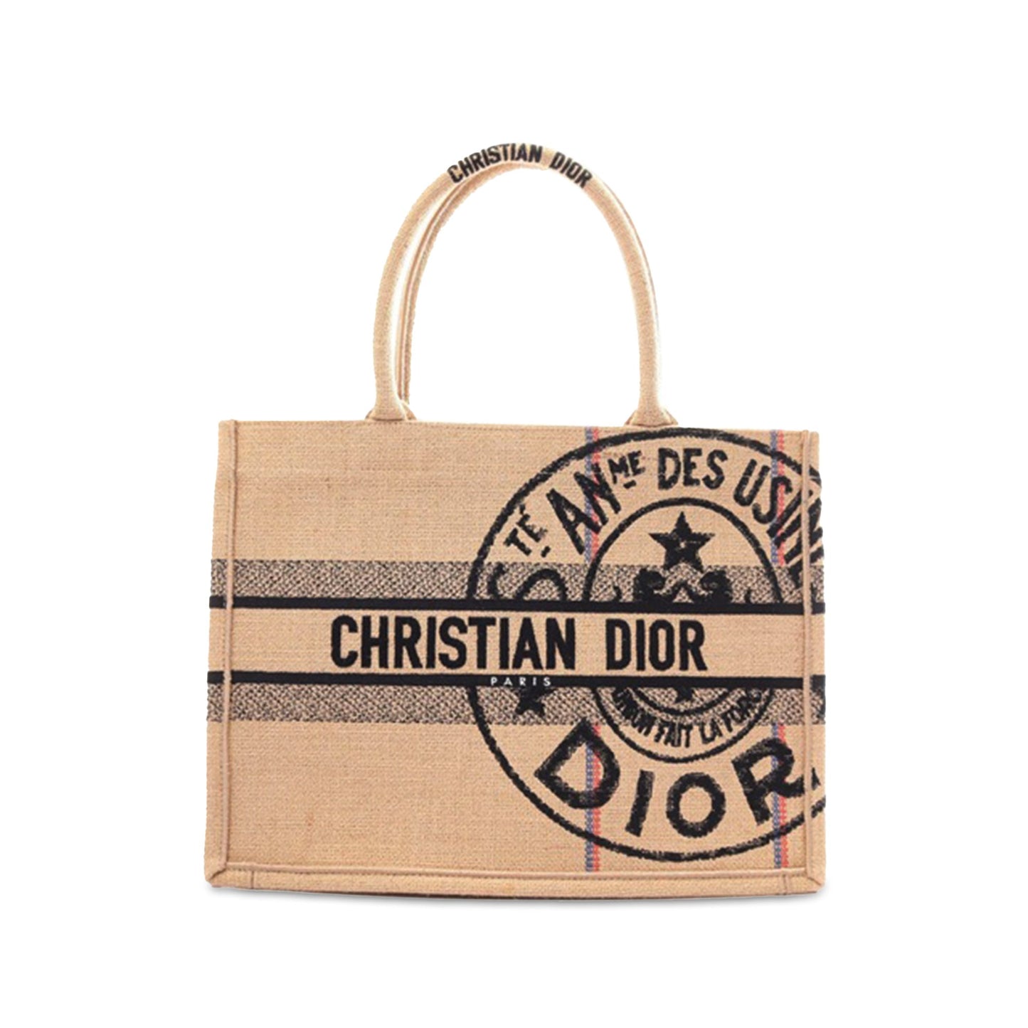 Medium Canvas Jute Book Tote