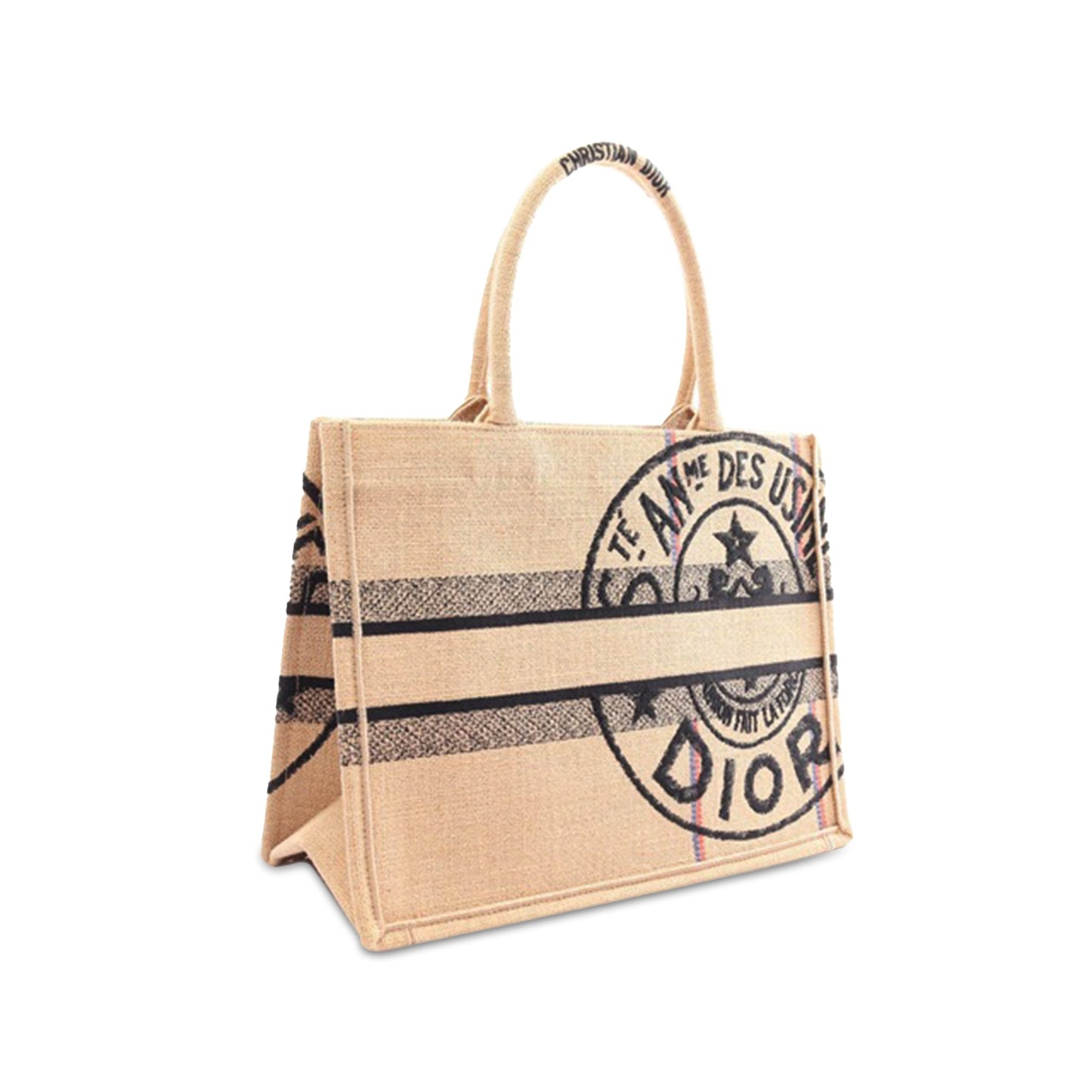 Medium Canvas Jute Book Tote
