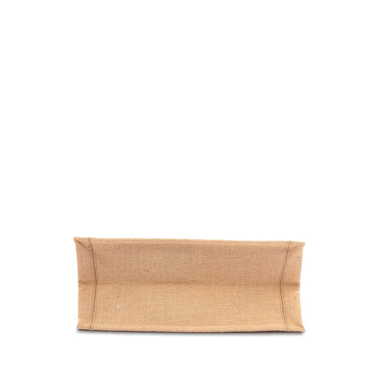 Medium Canvas Jute Book Tote