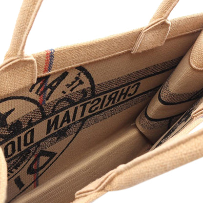 Medium Canvas Jute Book Tote