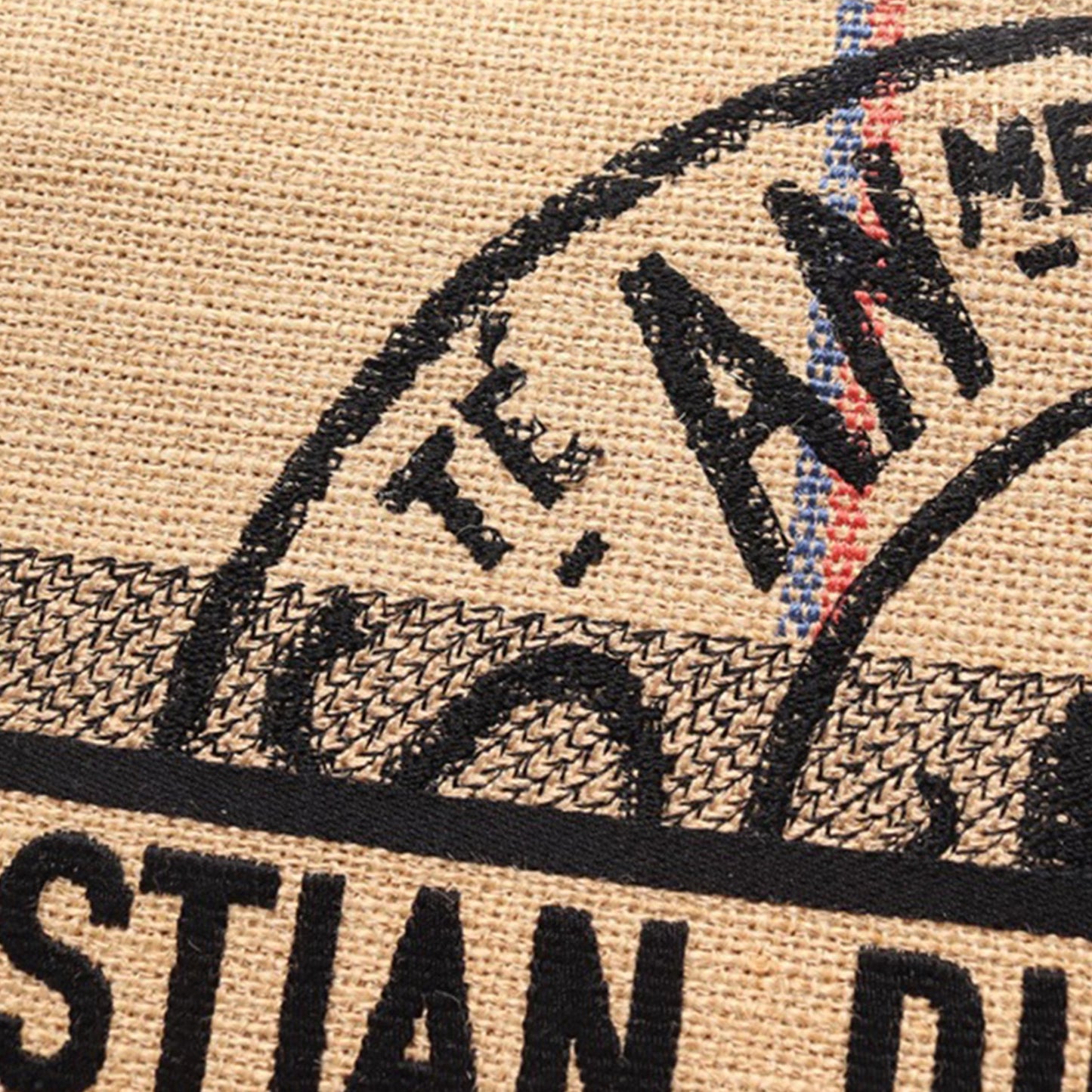 Medium Canvas Jute Book Tote
