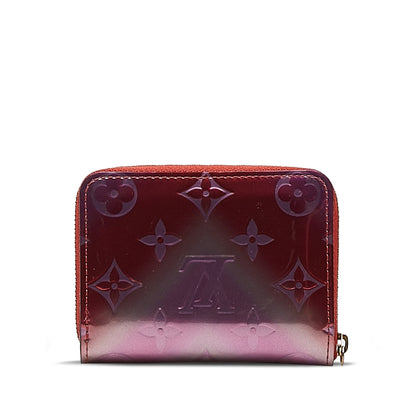 Red Louis Vuitton Metallic Vernis Degrade Zippy Coin Pouch