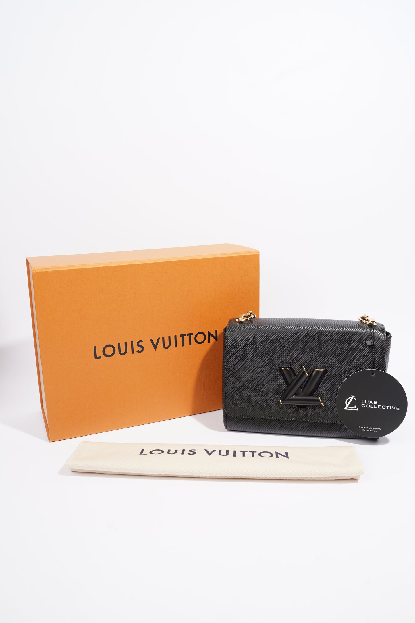 Louis Vuitton Twist MM Chain Black Epi Leather