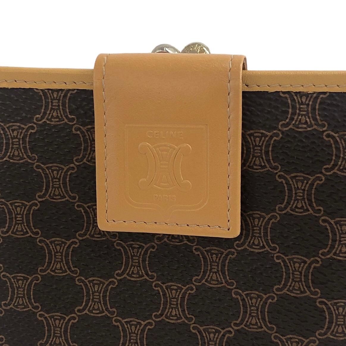CELINE  Folded Wallet Brown Vintage hwtzph