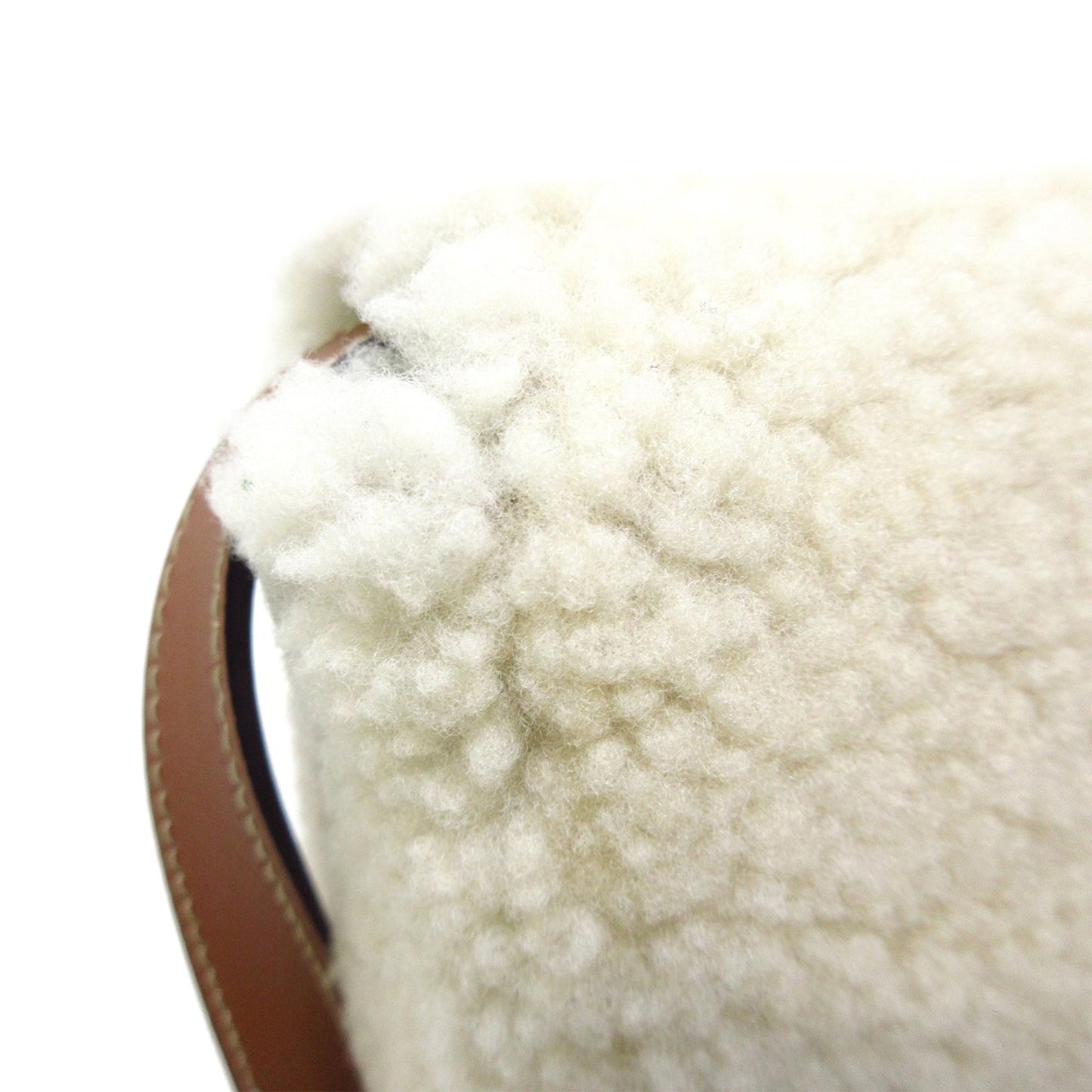 Celine Mini Shearling Triomphe Shoulder Bag