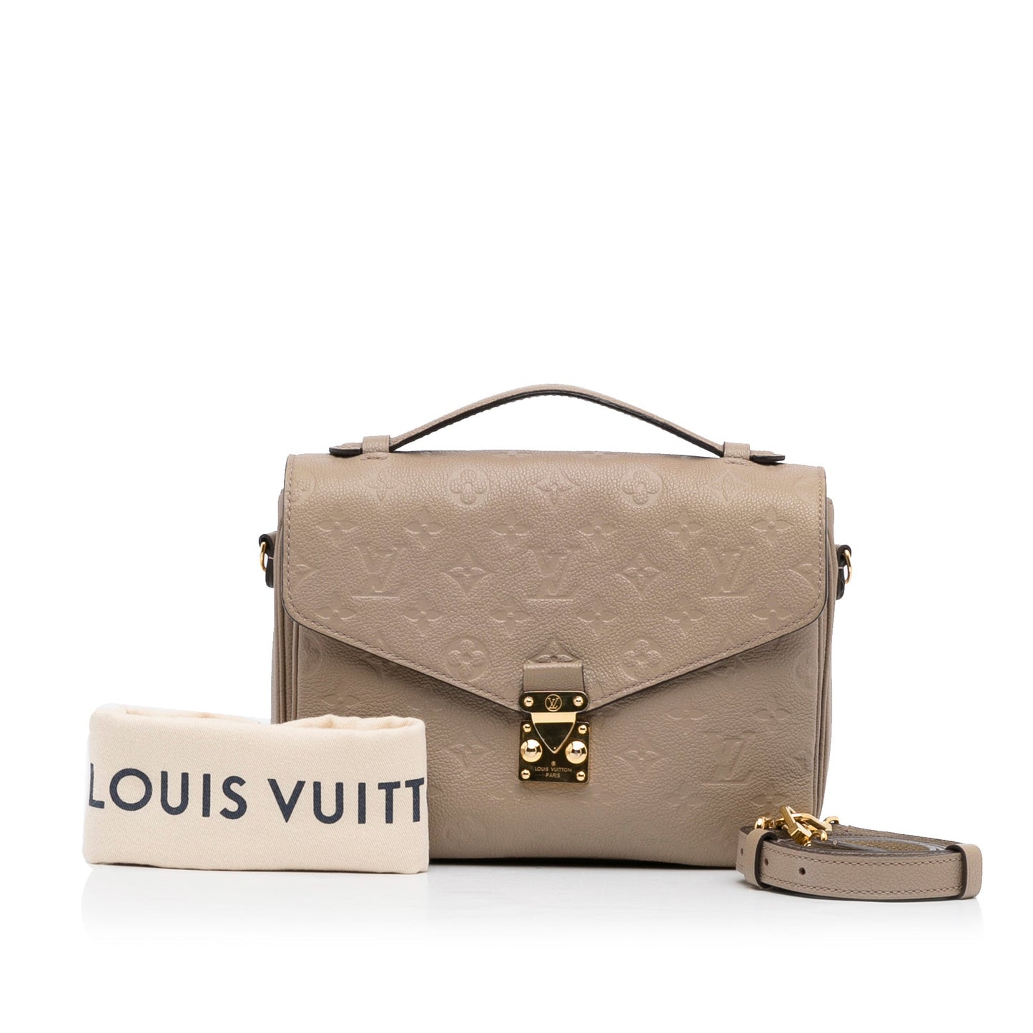 Louis Vuitton Pochette Métis Beige Monogram Empreinte