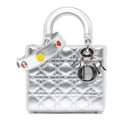 Small Metallic Grained Calfskin Cannage My ABCDior Lady Dior