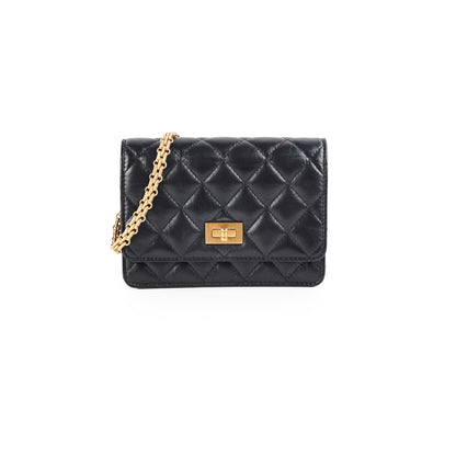 Chanel Reissue Mini Wallet on Chain WOC Black
