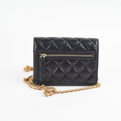 Chanel Reissue Mini Wallet on Chain WOC Black