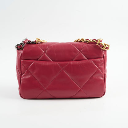 Chanel Small 19 Dark Red 28 Series