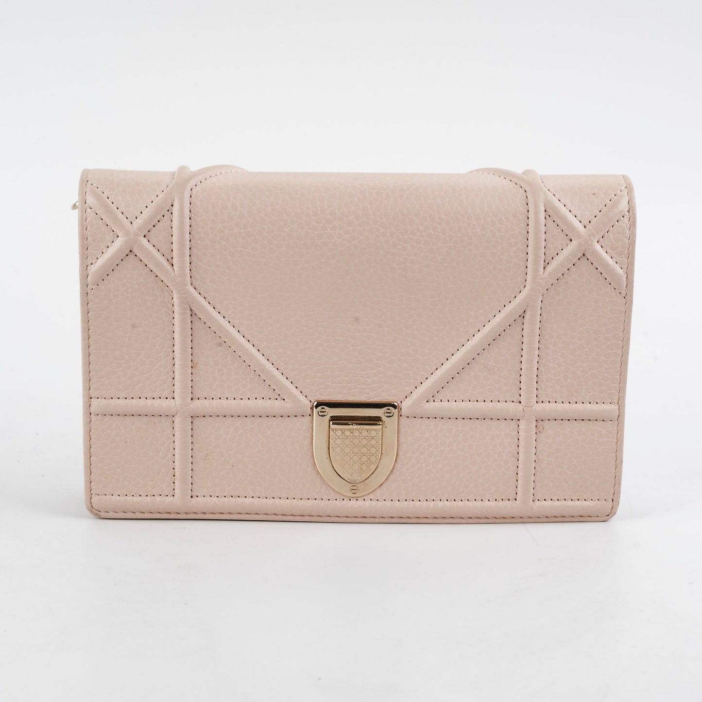 Christian Dior Diorama Wallet On Chain Pink