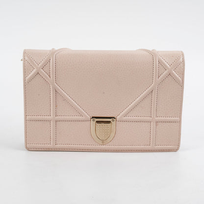 Christian Dior Diorama Wallet On Chain Pink