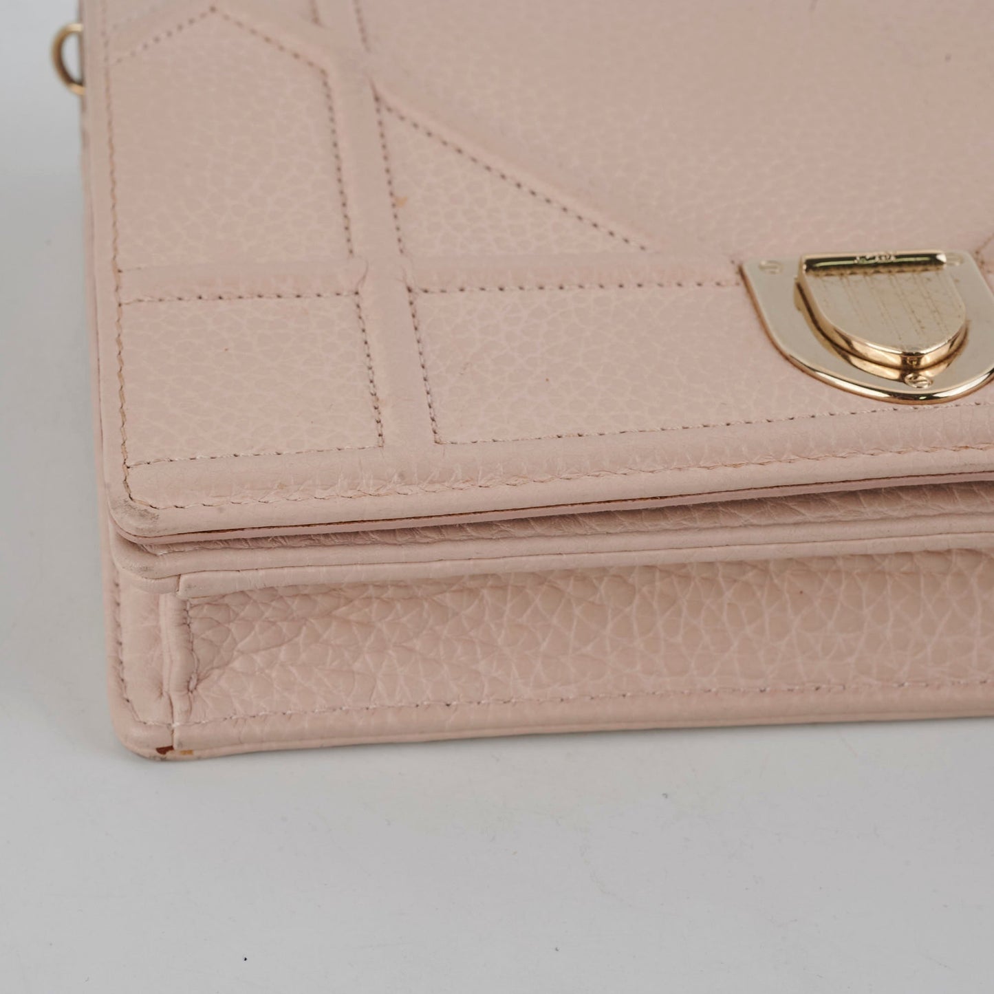 Christian Dior Diorama Wallet On Chain Pink