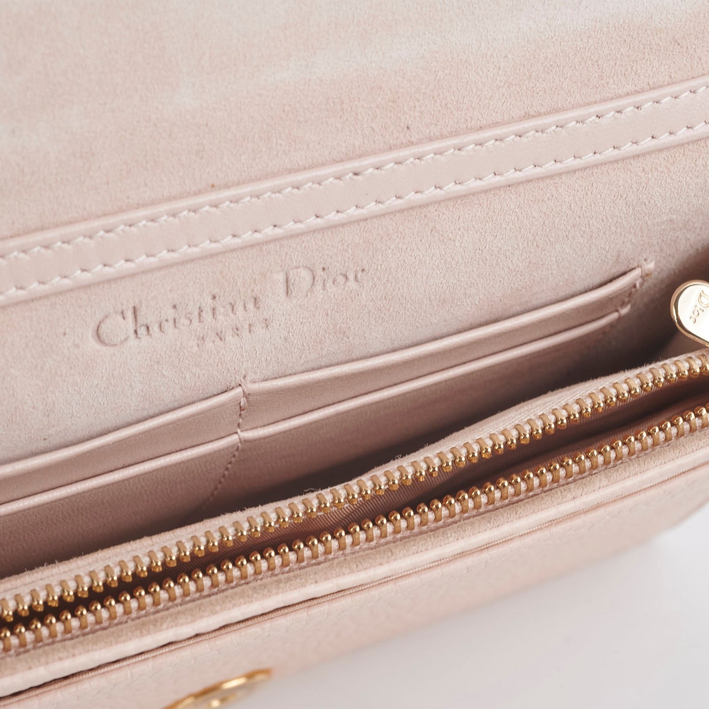 Christian Dior Diorama Wallet On Chain Pink